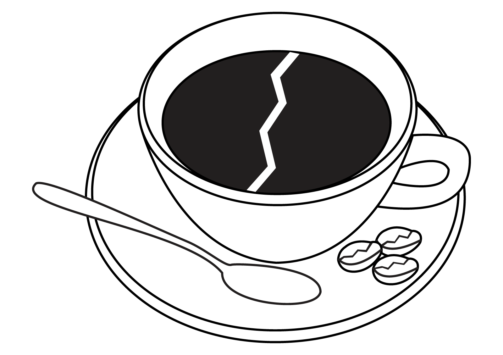 Cup of Coffee designed with Illustrator