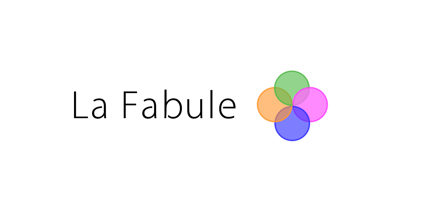 Circles design for the La Fabule logo.