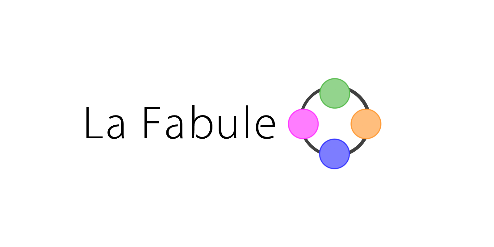 Circle design for the La Fabule logo.